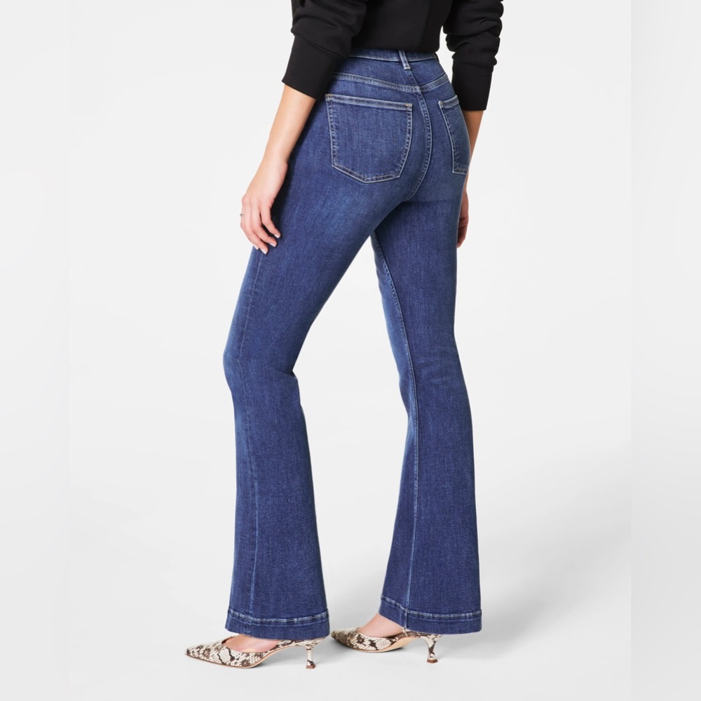 SPANX Sculpting Dark Blue Flare Women's Jeans/Jeggings